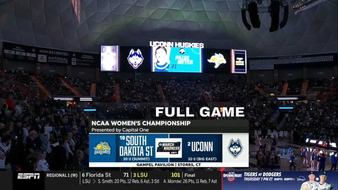 South Dakota State vs UConn - Mar 24, 2025 | NCAA Women's Second Round
