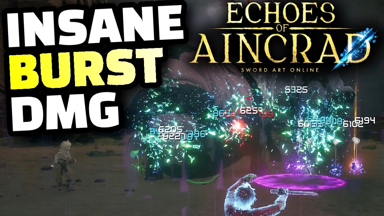 Echoes of Aincrad The BEST Ranged Attack Build, Massive BURST Damage, ONE Shots ALL Bosses