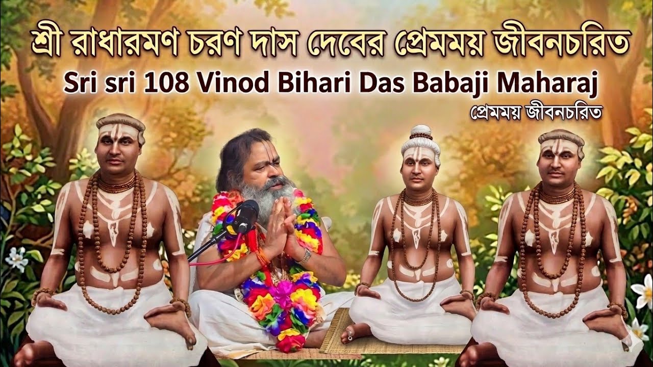 শ্রী রাধারমণ চরণদাস দেবের দিব্য প্রেমময় জীবনচরিত//SATSANG//Sri 108 Vinod Bihari Das Babaji Maharaj