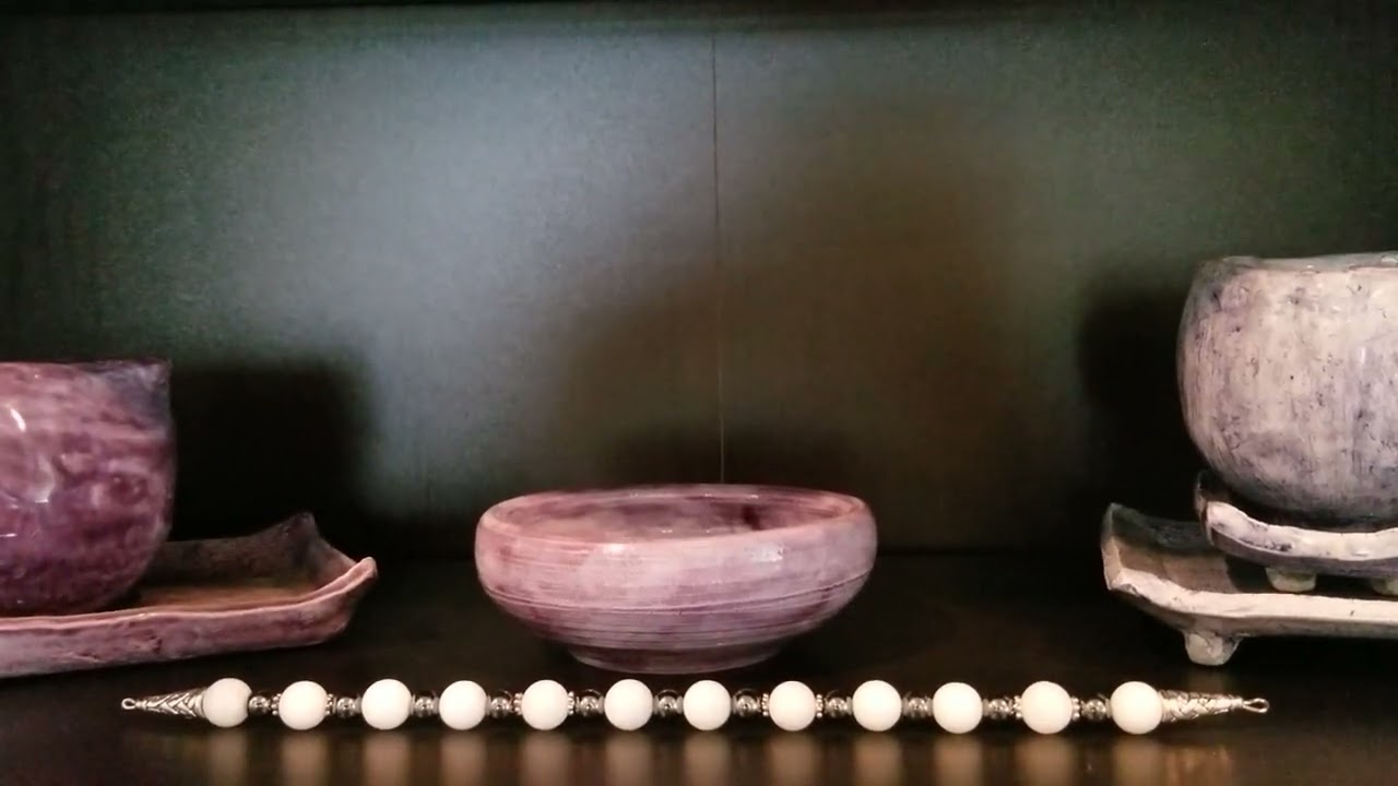 Gemstone White Jade and Hematite Crystal Wand