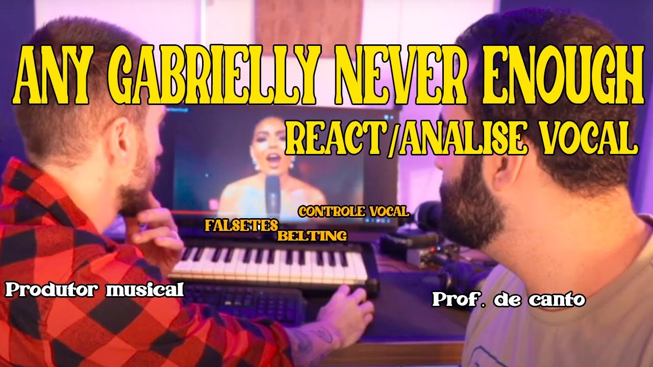 Professor de canto e produtor musical reagem a - Any Gabrielly Never Enough