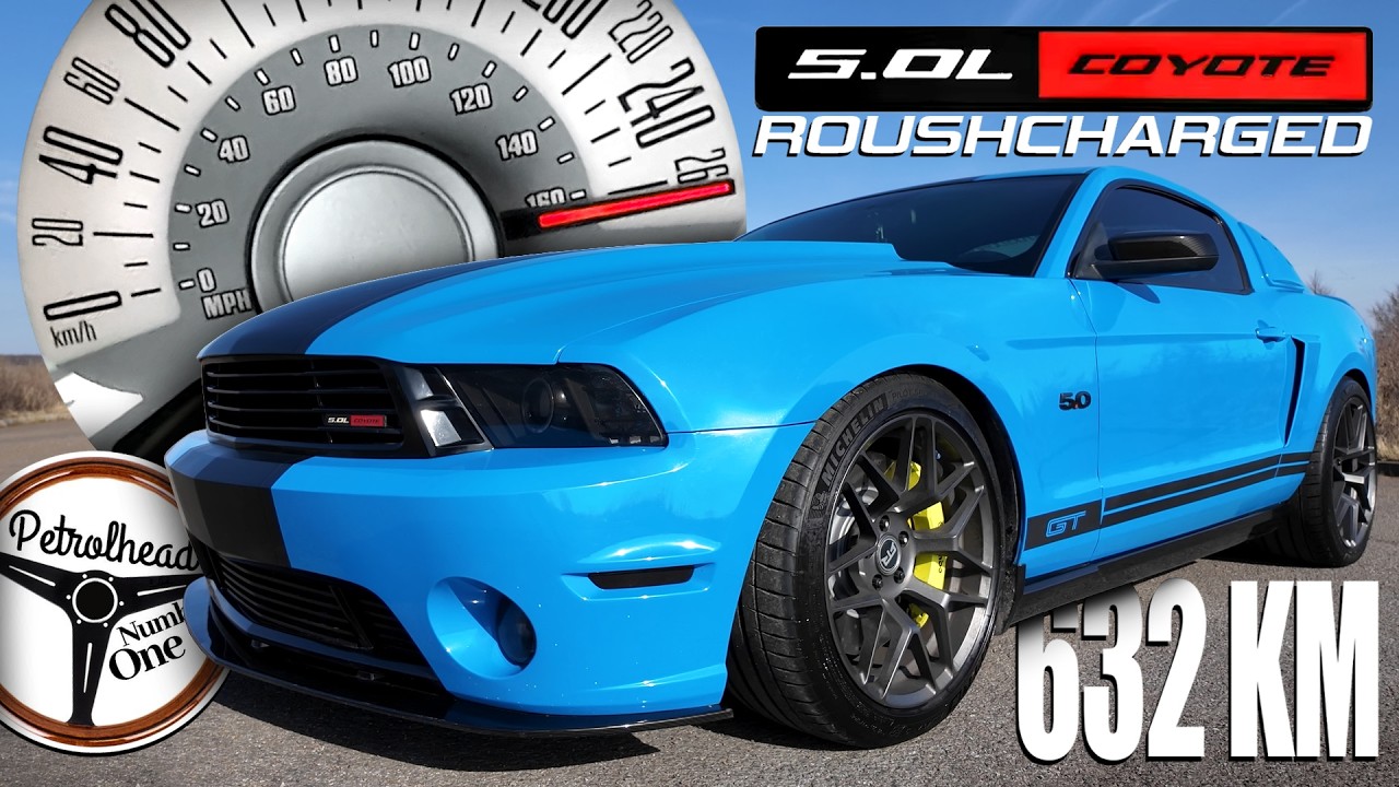 2012 Ford Mustang GT 5.0 V8 +KOMPRESOR (632 KM) | *290+ KM/H* 100-200, 200-250 km/h, AUTOBAHN | 4K