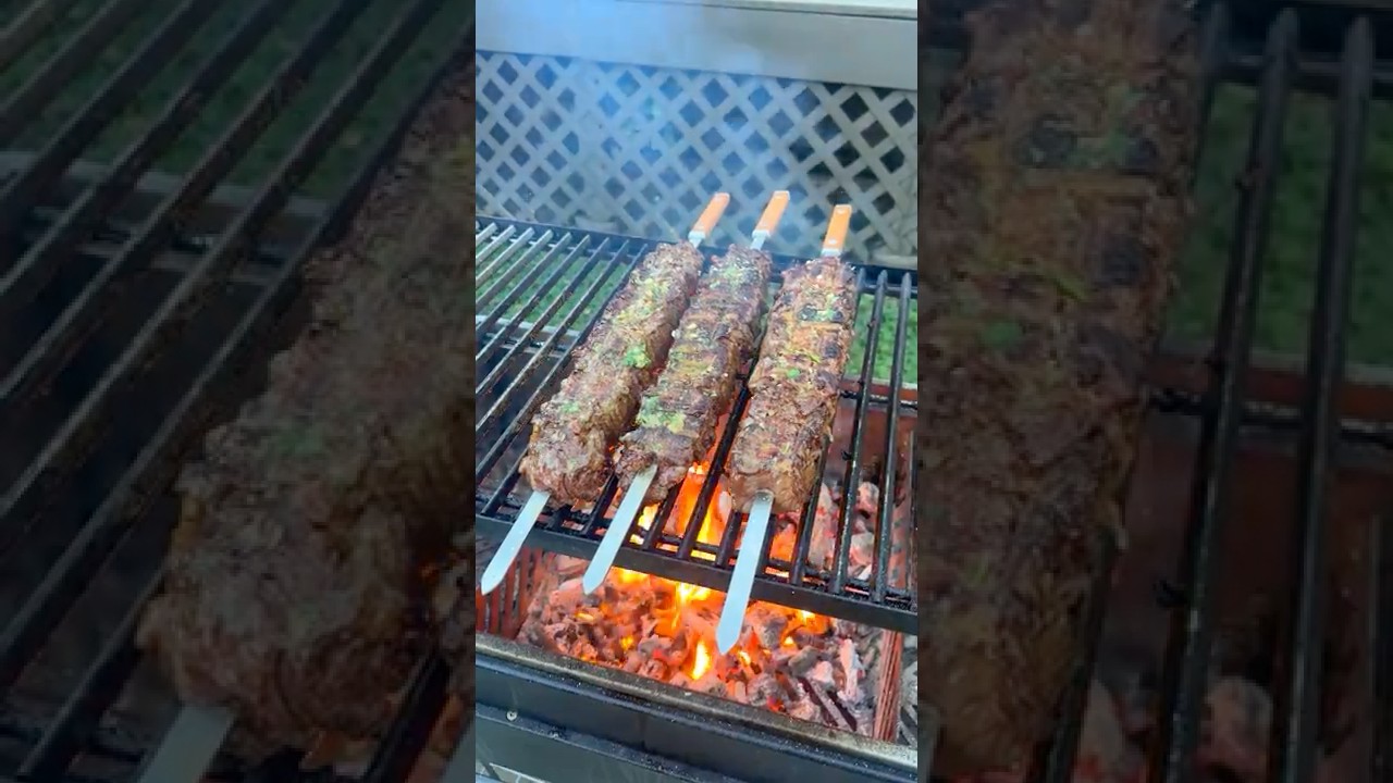 Flake Steak Skewers