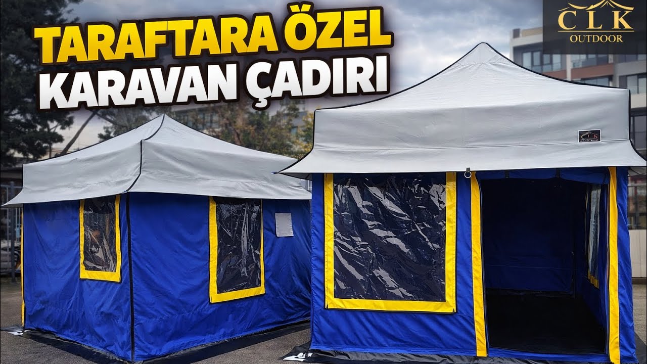 TARAFTARA ÖZEL KARAVAN ÇADIRI YAPTIK.. CLK Outdoor Portatif Katlanabilir Gazebo Karavan Tentesi