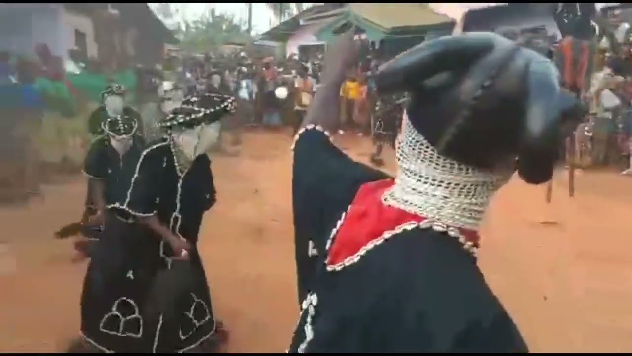 Traditional African juju dance