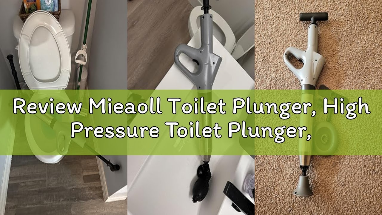 Review Mieaoll Toilet Plunger, High Pressure Toilet Plunger,Toilet Auger Air Drain Blaster with Real