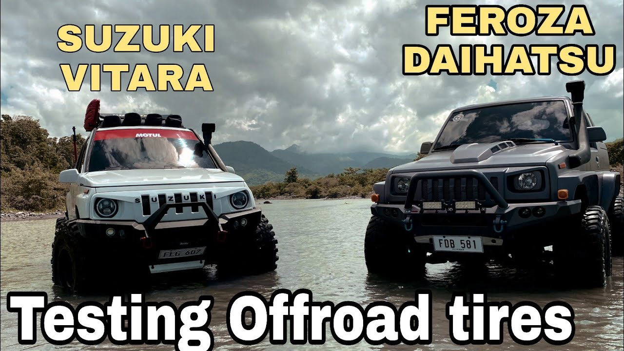 Suzuki Vitara and Feroza Daihatsu modification. Testing offroad tires😍