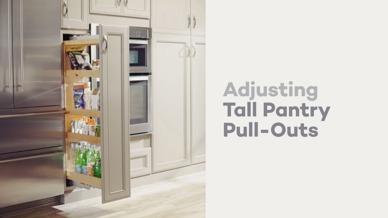 How to Adjust KraftMaid Tall Pantry Pull Out Cabinets