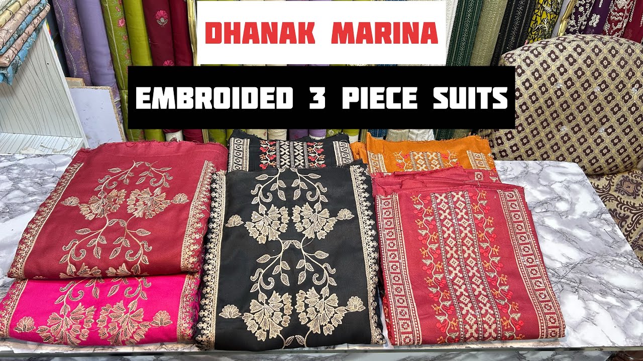 Bareeze Embroided 😍Dhanak marina😍 Suits On Sale Price