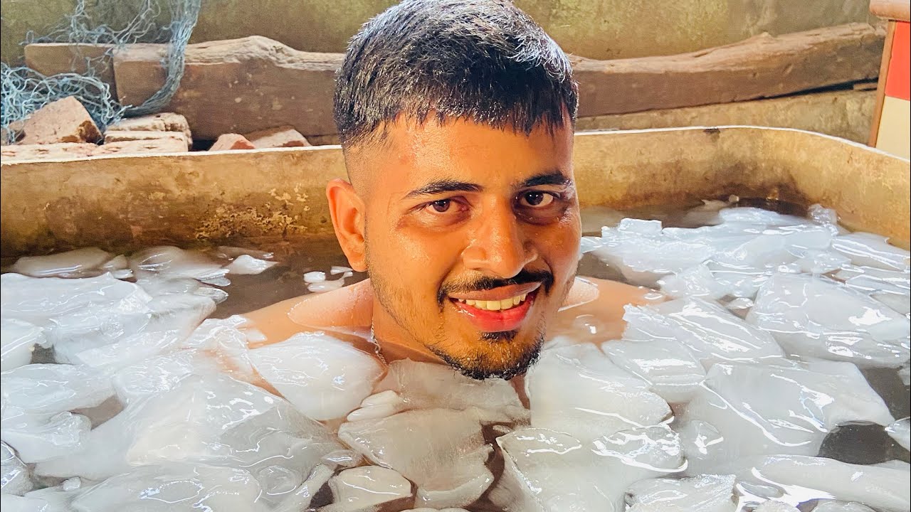 Shubh Ni Kela Ice bath 🥶😂