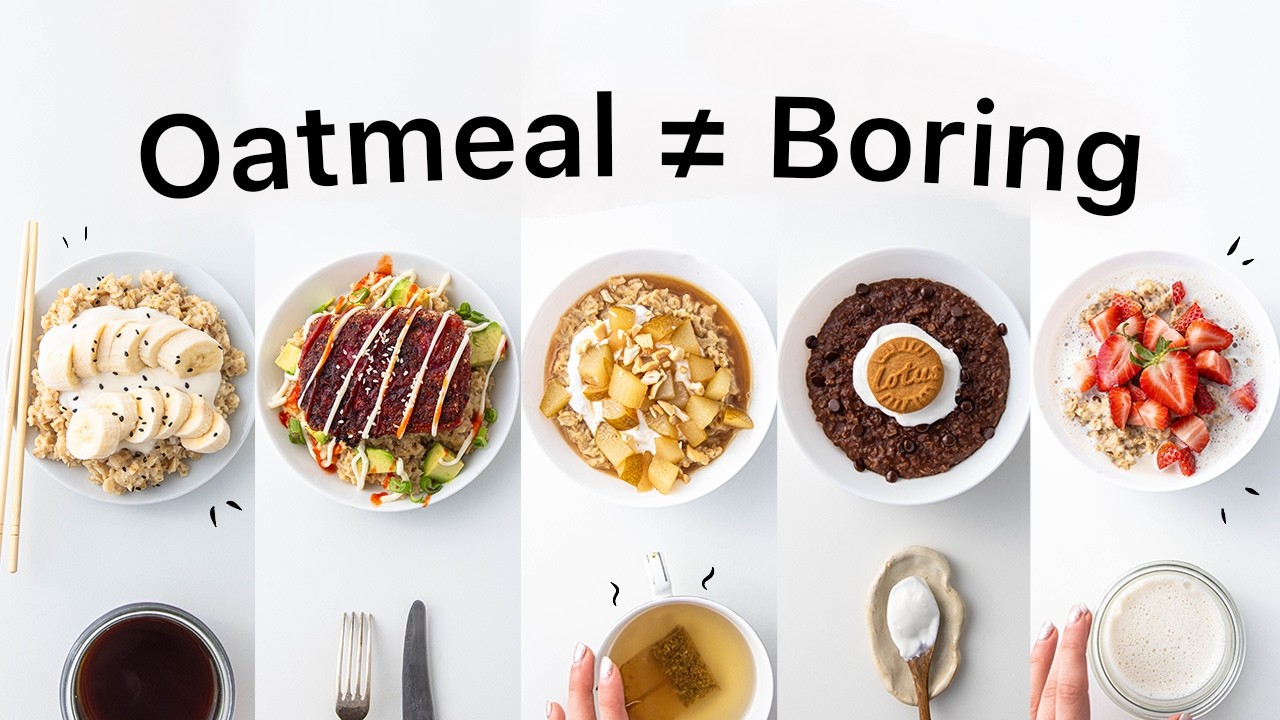 7 Oatmeal Recipes you haven't tried before. (super easy)