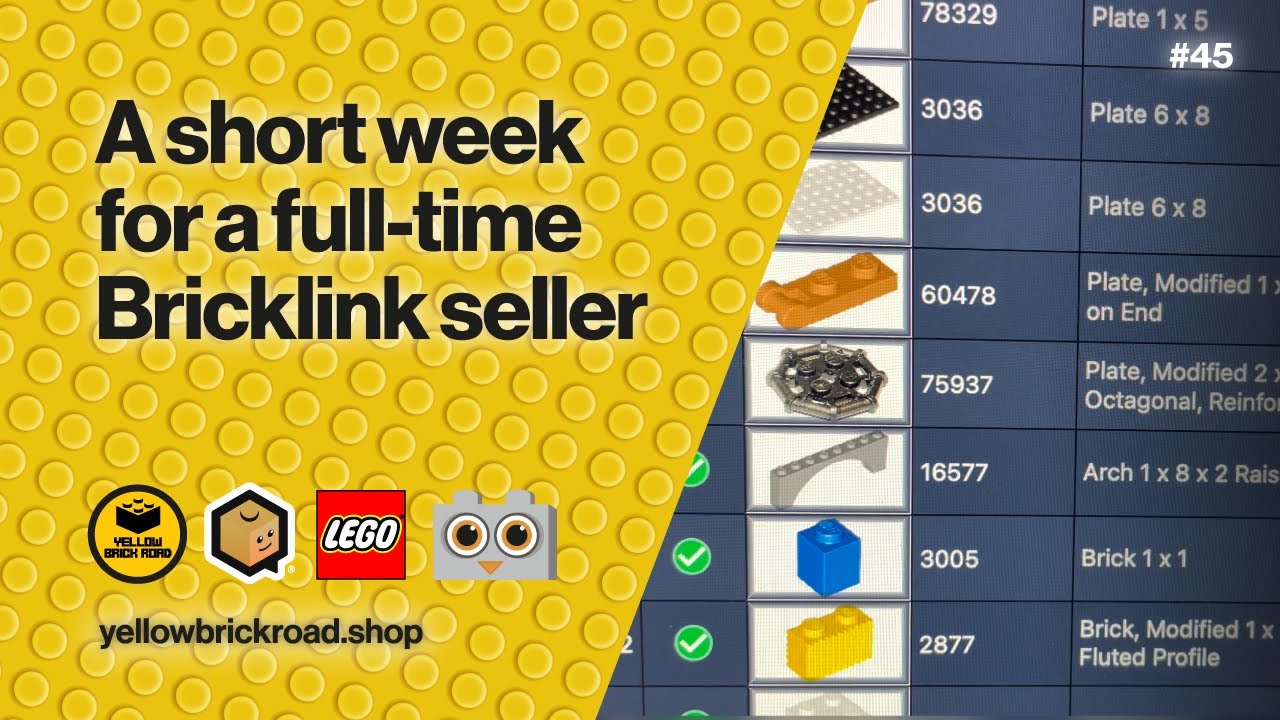 A Short Week For A Full Time Bricklink Seller &ndash; LEGO Bricklink Vlog #45