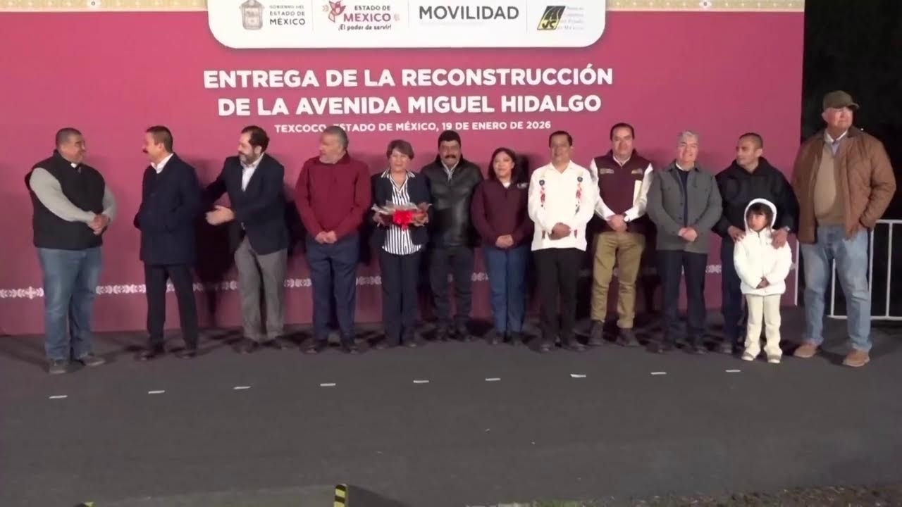 #ENVIVO | Entrega de la Reconstrucción de la Avenida Miguel Hidalgo, en #Texcoco.