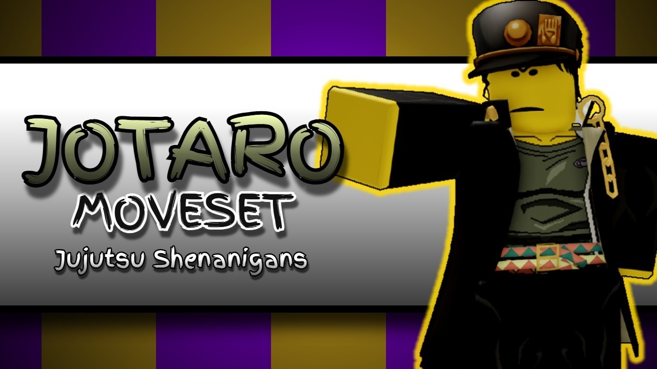 JOTARO KUJO MOVESET | Jujutsu Shenanigans Skill Builder | #skillbuilder #jjs #jujutsushenanigans