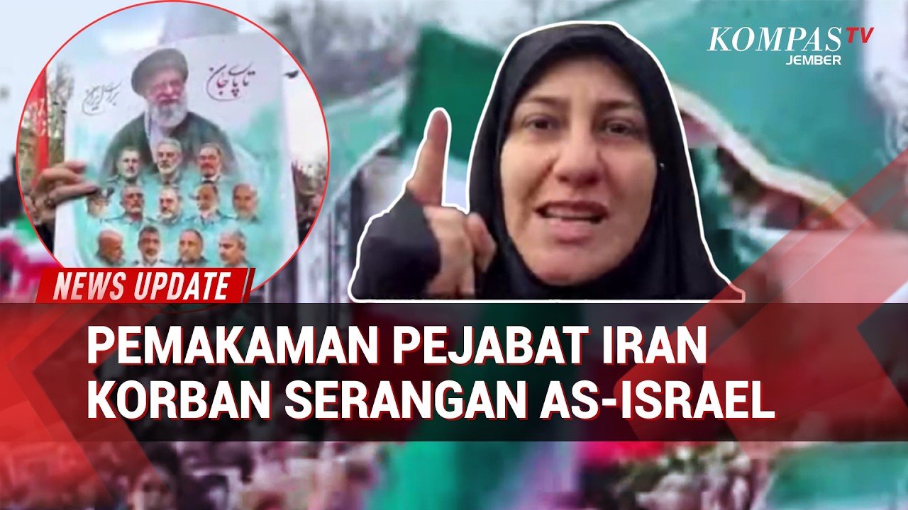 Ribuan Warga Antar 3 Komandan Iran ke Peristirahatan Terakhir, Trump Sambut Jenazah 6 Tentara AS