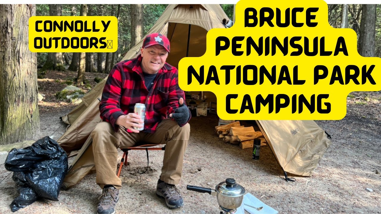 Camping Alone At Bruce Peninsula National Park.