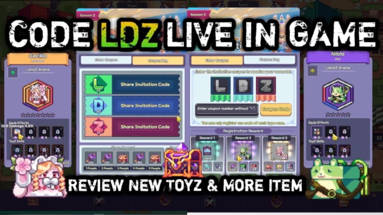 Code LDZ Live In Game PHA Review Rewards & Toys