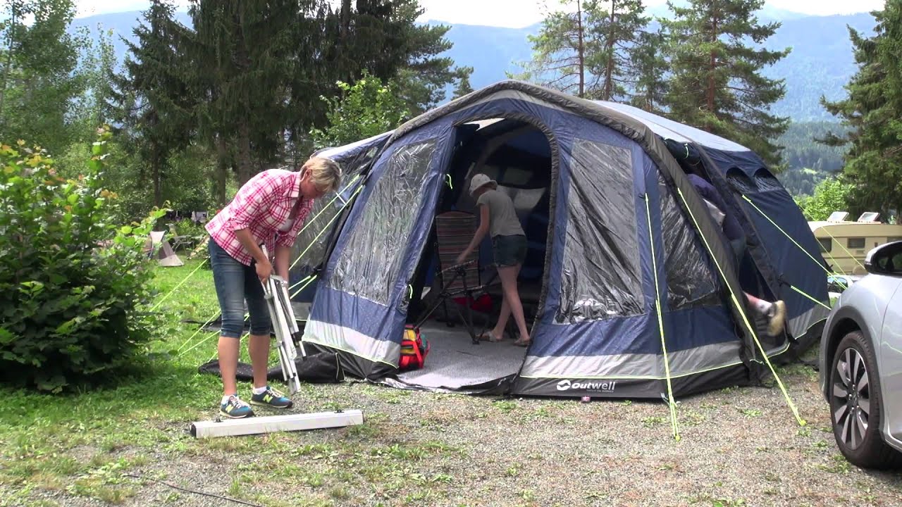 Tv-klip: Anne-Vibeke Rejser - teltcamping Hermagor Østrig, Outwell Tomcat 5 SA