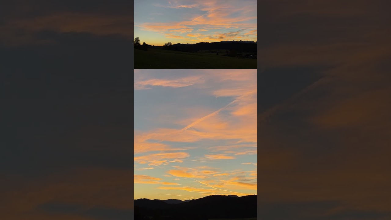 Sunrise Seeg Bavaria #chemtrails