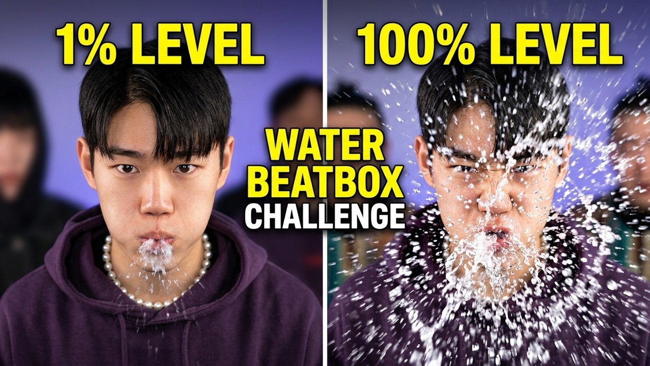 JCOP TEAM - Water Beatbox Challenge (1% vs 100%) | ASMR