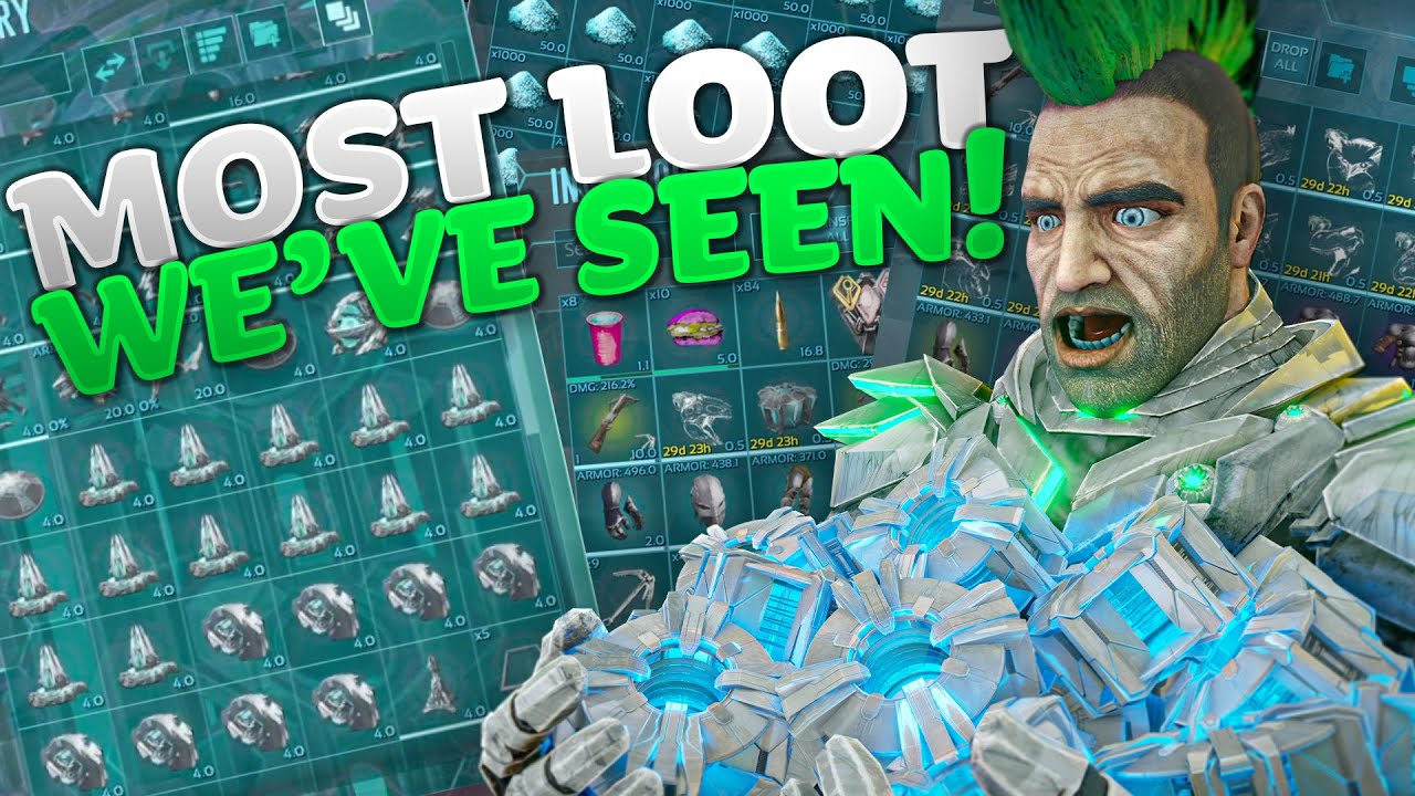 Most Loot We've Ever Seen!!! - Ark Duo Small Tribes Official