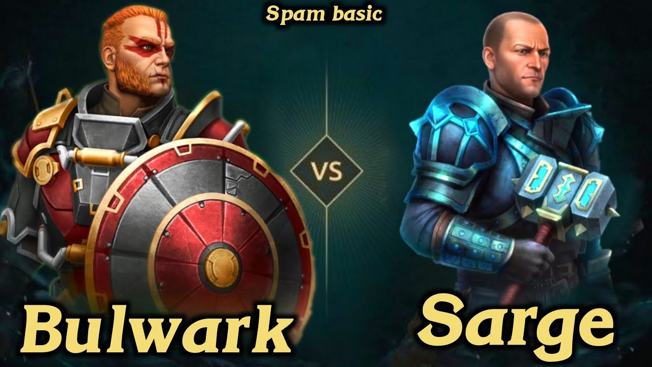 Shadow Fight 4 Arena - Jack Bulwark vs Sarge | Spam basic