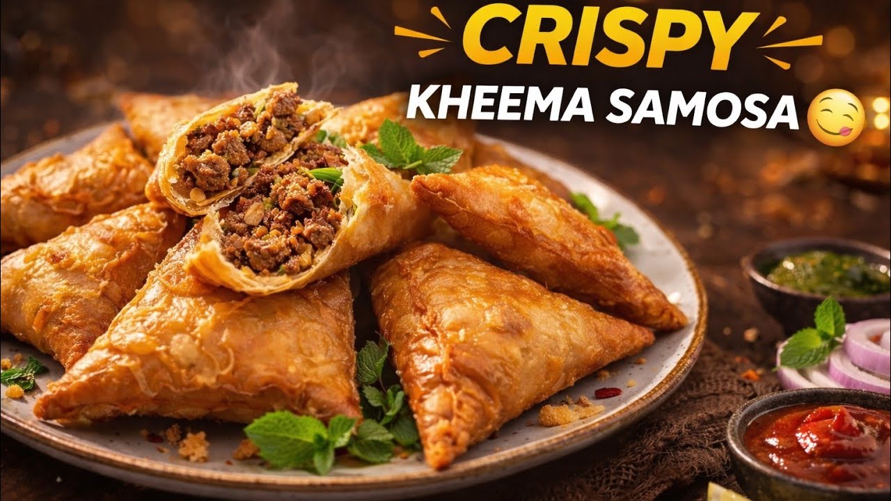 Crispy Kheema Ke Samose 🤤🔥 | Ramzan Special | YumVlogs