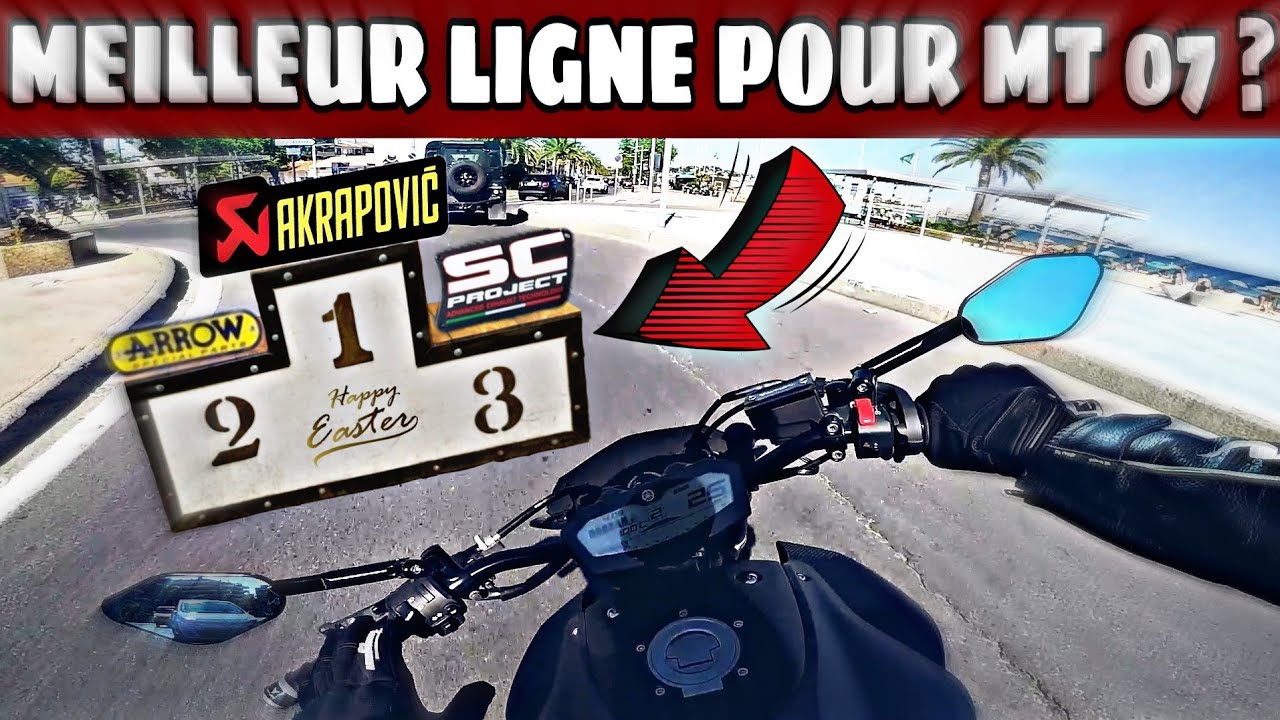 QUEL MEILLEUR POT POUR TA MT 07 ?🔥