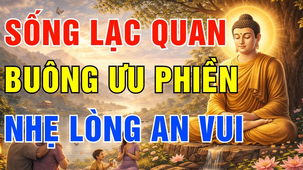 Phật Dạy Cách Sống Lạc Quan Buông Ưu Phiền, Nhẹ Lòng An Vui Ai Đang Khổ Hãy Nghe Một Lần!