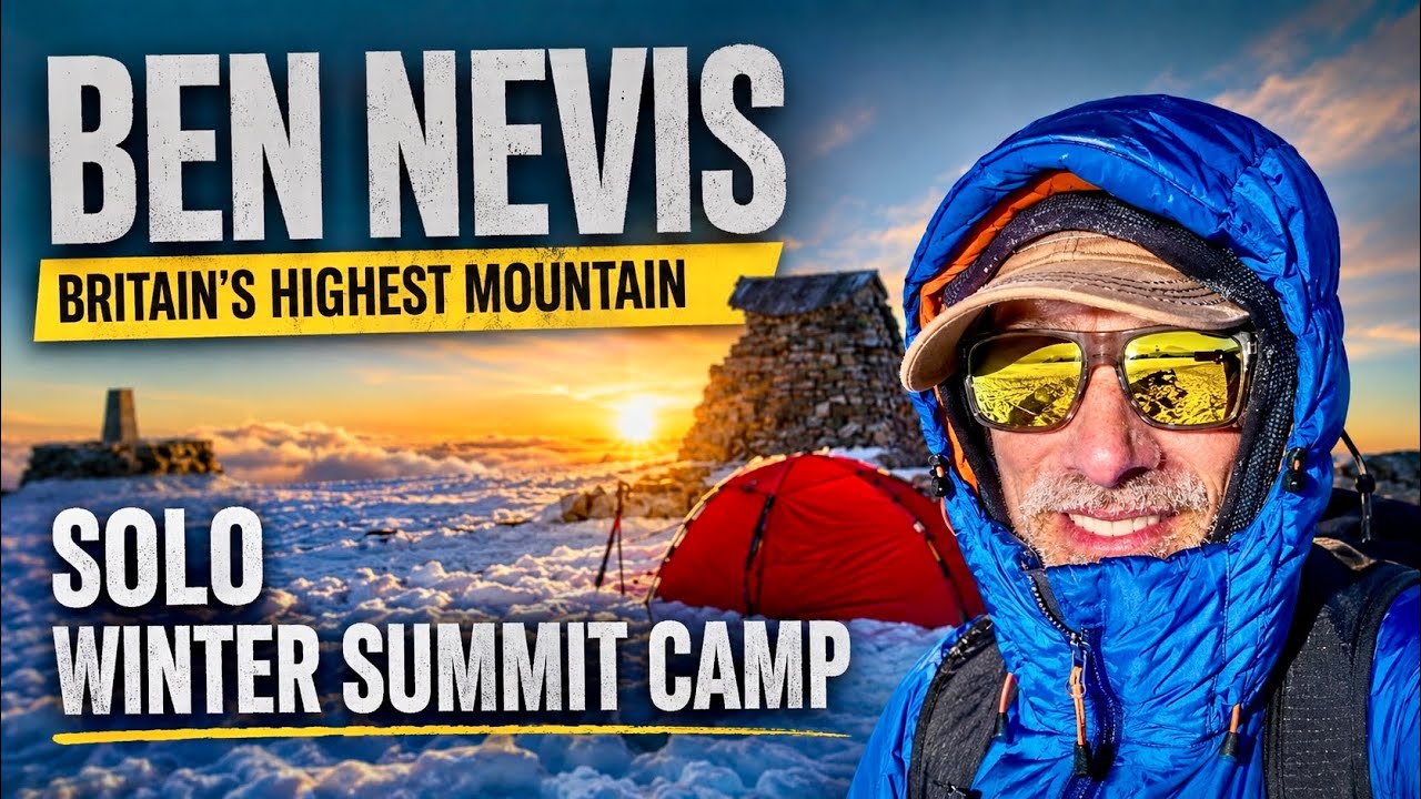 🏴󠁧󠁢󠁳󠁣󠁴󠁿 A Winter Night Alone on BEN NEVIS - Summit Camping the UK’s Highest Mountain 