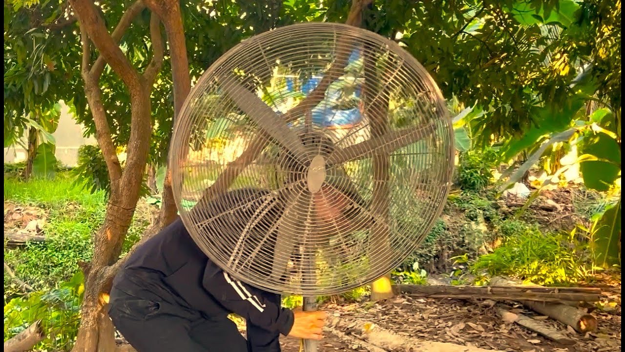 Restoring old 220v industrial electric fans // Recover and reuse rusty old industrial fans