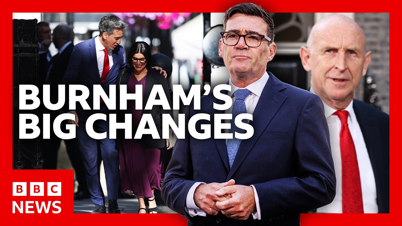 As it happened outside No 10: Andy Burnham's first day as PM | BBC News