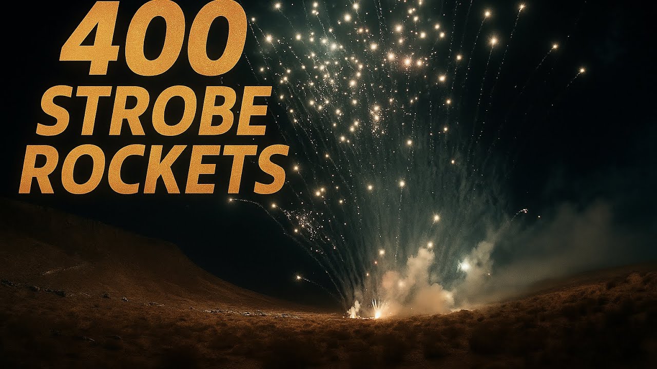 We Launched 400 Strobe Rockets at Once… and This Happened