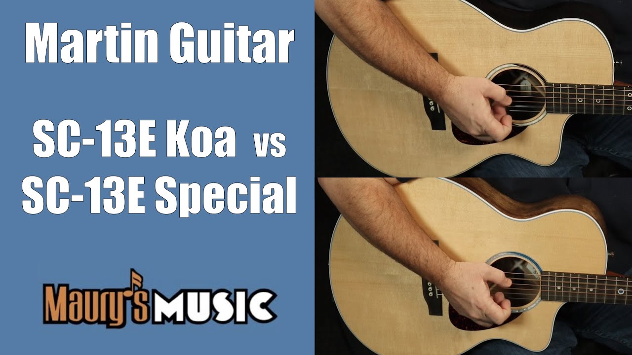 Martin SC-13E vs SC-13E Special - Martin Guitar Comparison