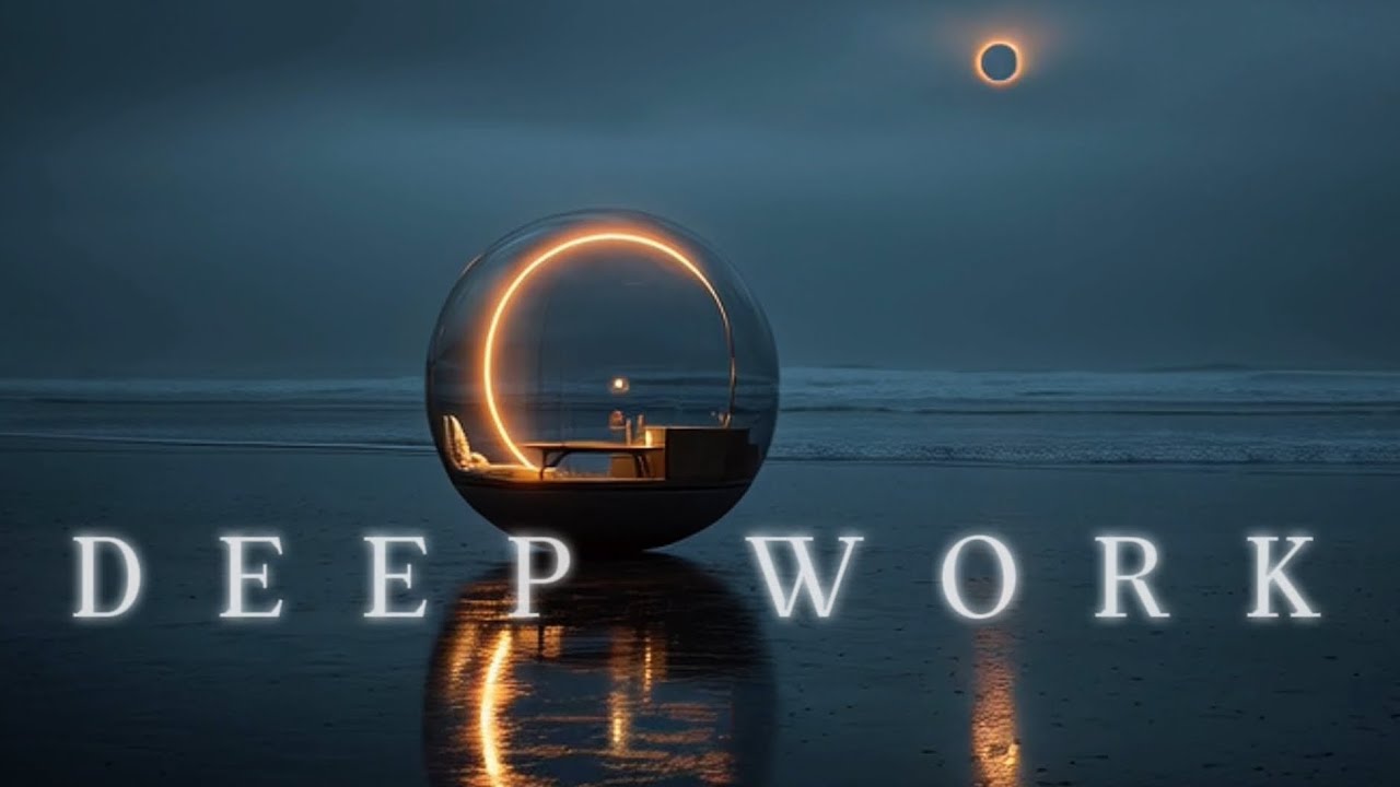 432Hz Focus Music + Ocean Waves | 30 Min Eclipse Focus