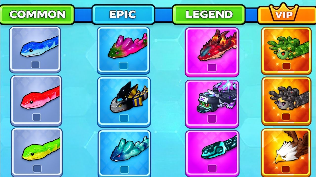 😱 Snake Clash IO🐍COMMON vs EPIC vs LEGEND vs VIP—MAX LEVEL! BEST EPIC Snake Clash IO Gameplay!🔥 #169