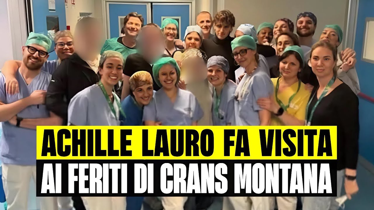 ACHILLE LAURO INCONTRA I FERITI DI CRANS MONTANA ALL’OSPEDALE NIGUARDA: “DOPO IL DOLORE LA GIOIA”