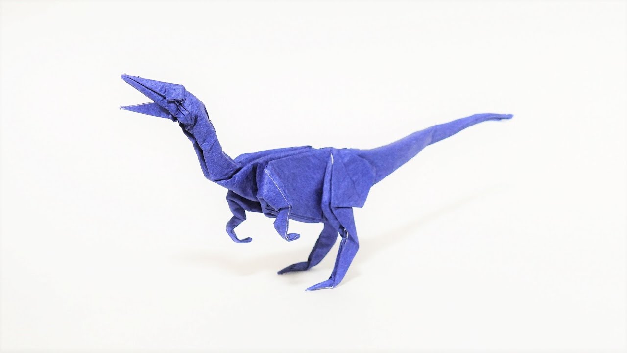 【恐竜折り紙】コエロフィシス Dinosaur Origami Coelophysis