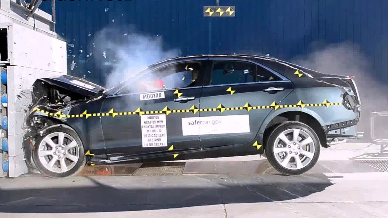 2013~2015 Cadillac ATS Sedan | Frontal Crash Test | CrashNet1