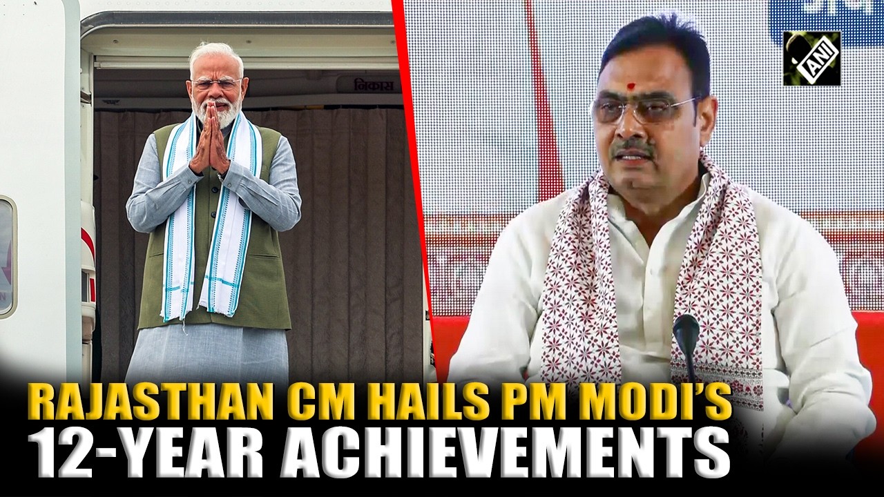 Rajasthan CM Bhajan Lal Sharma addresses media on 12 years of Modi government