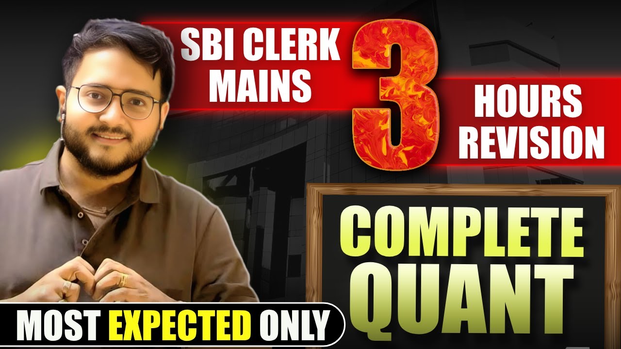 🔥 SBI CLERK Mains Complete Quant Revision | 🔥✅ SBI CLERK Mains 2025 Paper Quant | Harshal Sir