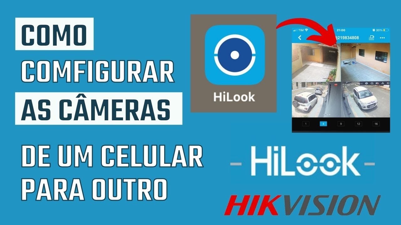 Como configurar as câmeras de um celular para outro novo DVR @HiLook @HikVison 2022