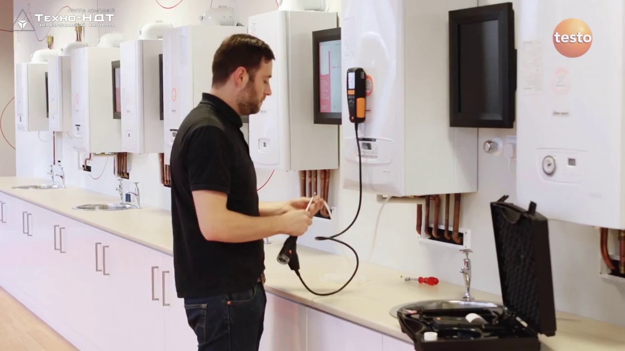 Анализатор дымовых газов Testo 310. Измерение тяги и давления