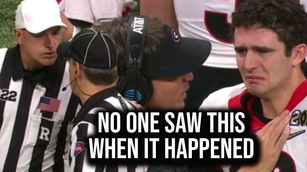 Only the refs saw this play in the national championship, a breakdown