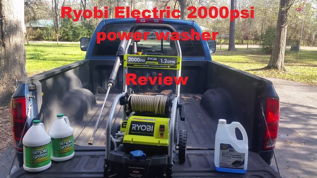 Review on the Ryobi Electric 2000psi power washer