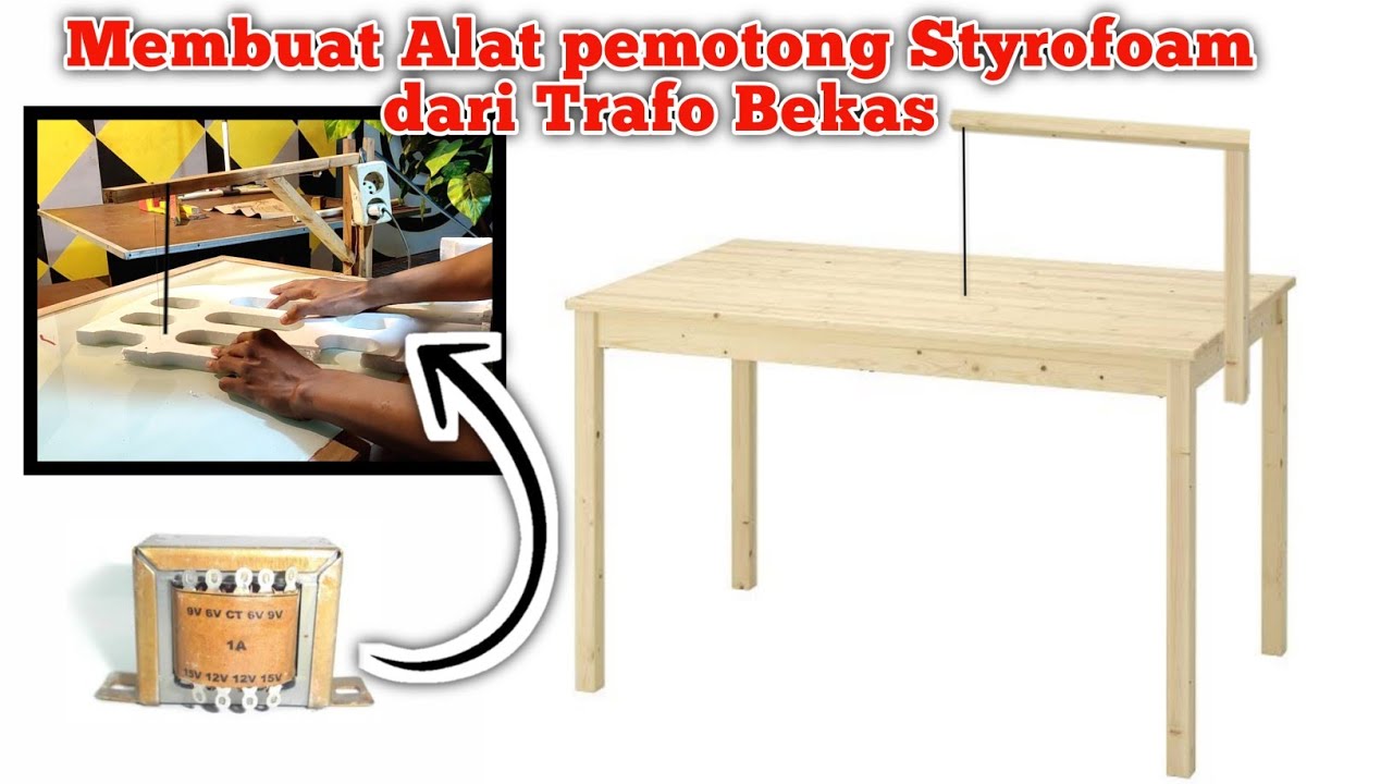 cara membuat alat pemotong gabus/styrofoam sederhana dari trafo bekas | DIY & Crafts