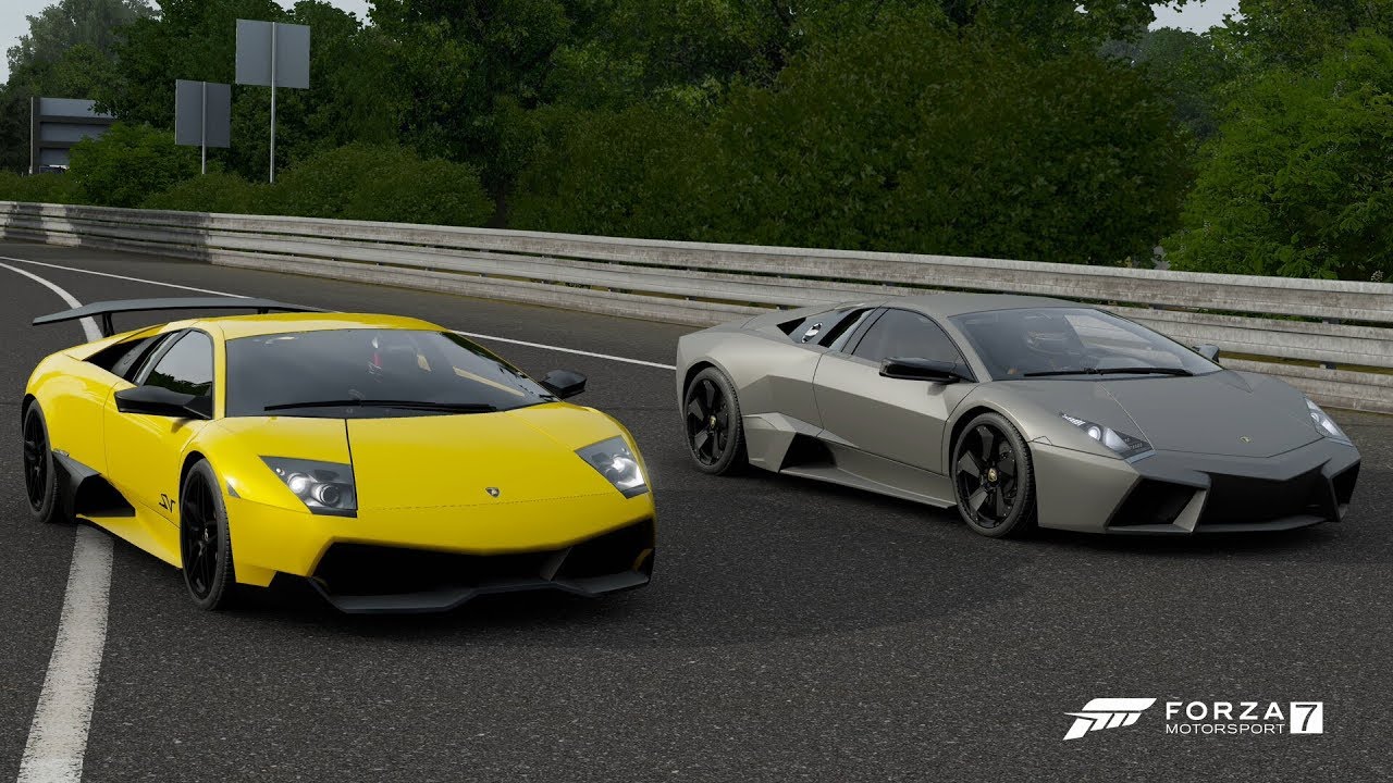 Forza 7 Drag race: Lamborghini Reventon vs Murcielago LP670-4 SV (Rematch)