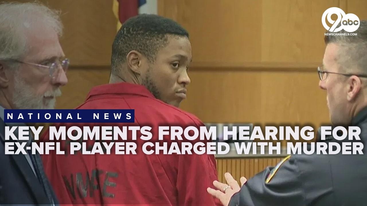 Hearing for Ex NFL player charged with girlfriend's murder reveal crime scene and ChatGPT messages