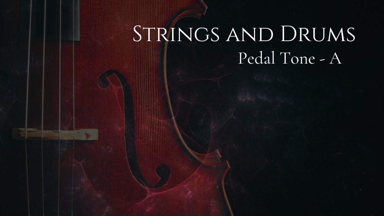 Guitar Backing Track  -  Strings and Drums No. 4  -  A  -  Pedal Tone  -  4/4  -  70 Bpm