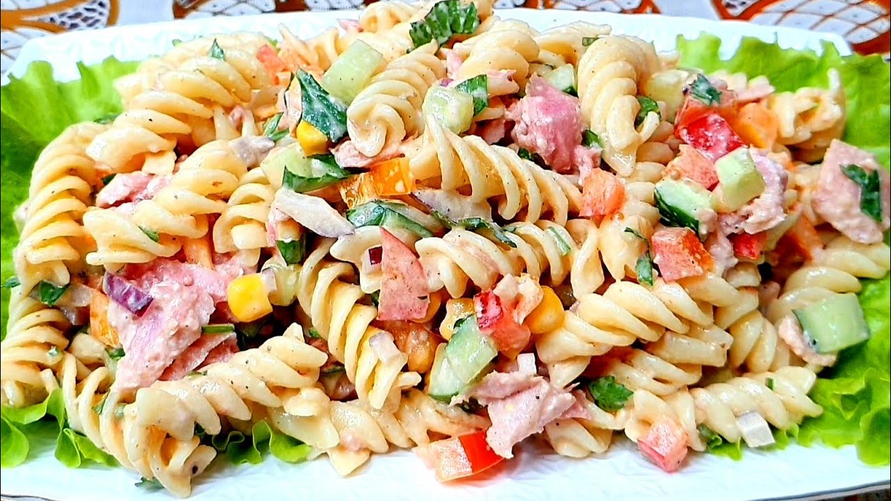 Беру МАКАРОНЫ и готовлю Гениальный салат! Вкусный рецепт из простых продуктов! САЛАТ С ТУНЦОМ.